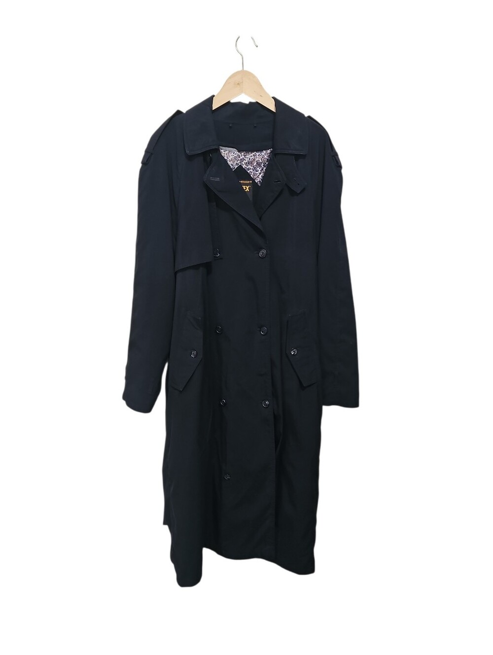 Gore-Tex B6 Apparel Technologies Vintage Long Trench Coat Black Removable Lining